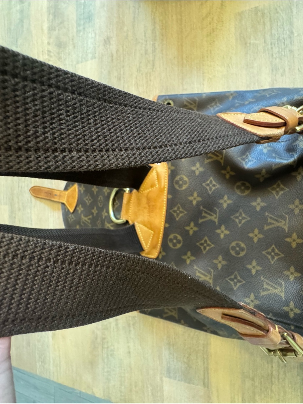 Vintage Louis Vuitton Monogram Montsouris GM Backpack-Auth. LV Drawstring- COA - Picture 8 of 16